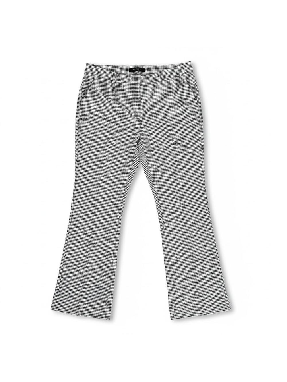 Weekend Max Mara Capri Flare Pants Polka Dot Stretch Italy US 14